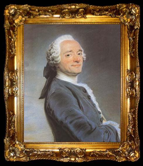 framed  LA TOUR, Maurice Quentin de Self-Portrait (mk08), ta009-2